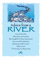 Your True Nature Greeting Card Advice from a River